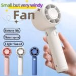 Portable Mini Handheld Fan, Turbo Fan, Rechargeable Hand Fan