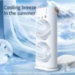 Mini Double Head Mist Fan with LED Light & Humidifier | Portable USB Air Cooler for Home Office Travel