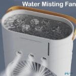 Mini Double Head Mist Fan with LED Light & Humidifier | Portable USB Air Cooler for Home Office Travel - Image 3