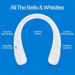Wearable Neck Fan & Air Purifier | USB Rechargeable 3-Speed Personal Cooler for Indoor Outdoor Travel - Image 4
