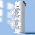 Mini Double Head Mist Fan with LED Light & Humidifier | Portable USB Air Cooler for Home Office Travel - Image 9
