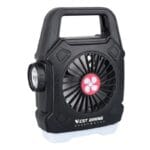 Multipurpose Rechargeable Desk & Camping Fan with LED Light, Flashlight & Power Bank - Image 3
