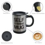 Self Stirring Coffee Mug Cup Funny Electric Stainless Steel Automatic Self mixing Spinning Home Office Travel Cup - Image 2